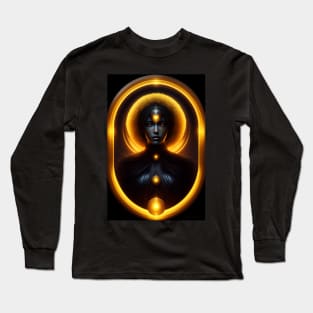 the lady in the sun and the moon Long Sleeve T-Shirt